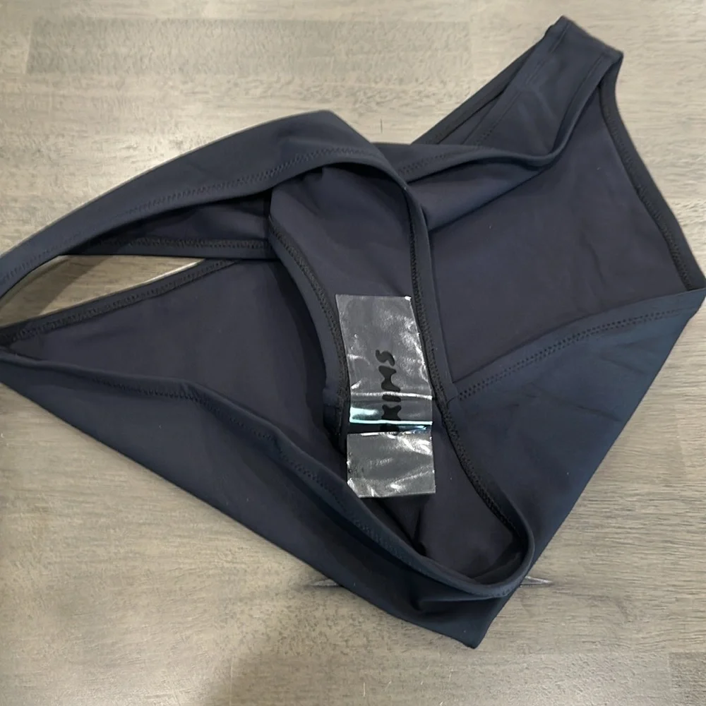 Skims Swim Mid Coverage Bottoms Onyx Black Size 3X
